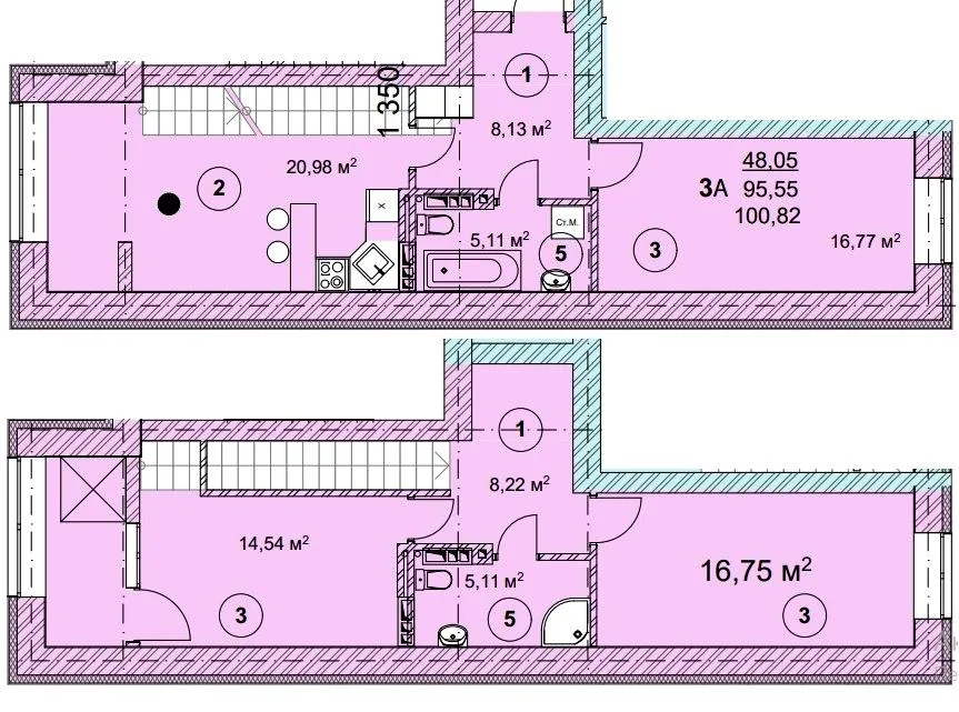 3-кімнатна квартира, 101 м², пров. Прожекторний, Вишгород — фото 1