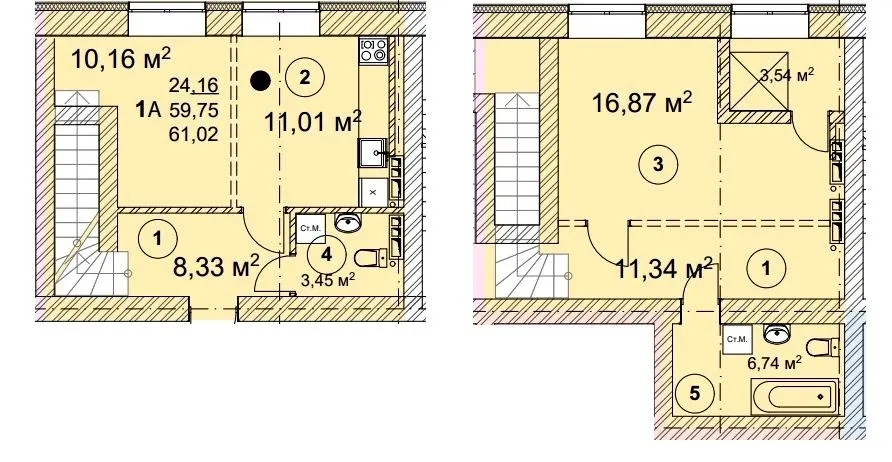 ЖК Вишгород Сіті Парк — 61 м²