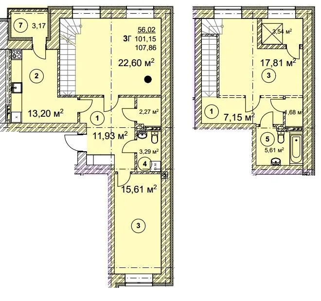 ЖК Вишгород Сіті Парк — 107.9 м²