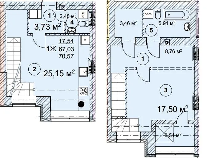 ЖК Вишгород Сіті Парк — 70.6 м²