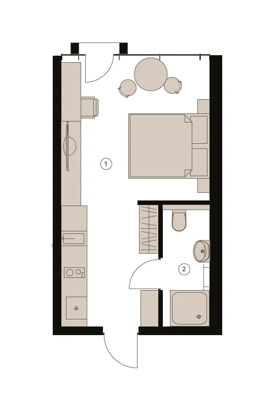 FERRO Premium Resort Bukovel — 23.7 м²