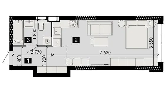 ЖК LIKO-GRAD Perfect Town — 35.3 м²