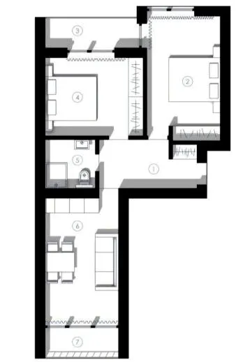 ЖК Старий Млин — 62.2 м²