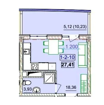 Unity Towers — 27.4 м²