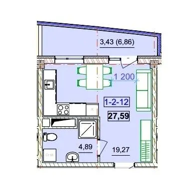 Unity Towers — 27.6 м²