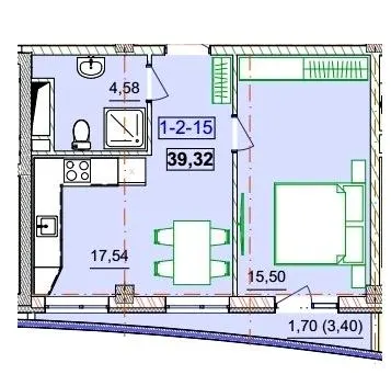 Unity Towers — 39.3 м²