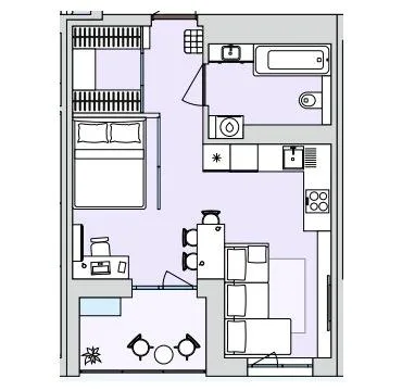 1-кімнатна квартира, 35 м², вул. Литовська, 1, Луцьк — фото 1