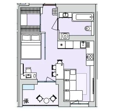 ЖК Литовський квартал — 35.2 м²