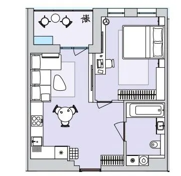 ЖК Литовський квартал — 39.7 м²