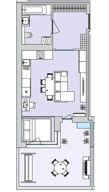 1-комнатная квартира, 40 м², вул. Литовська, 1, Луцк — фото 1