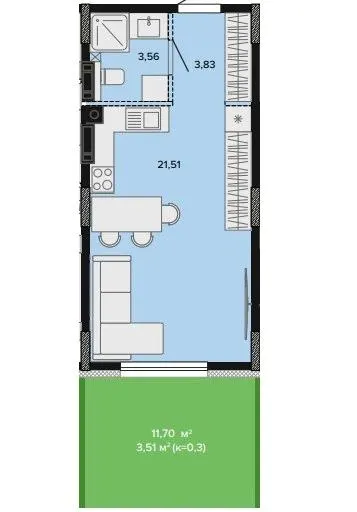 ЖК SOFIpark — 32.4 м²