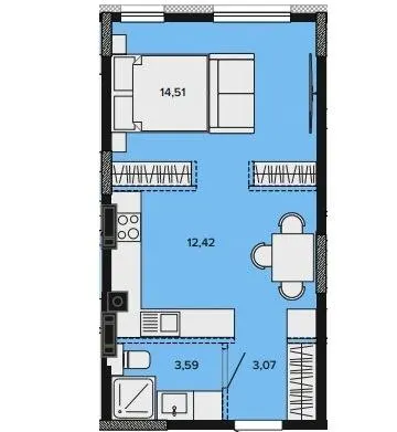 ЖК SOFIpark — 33.6 м²