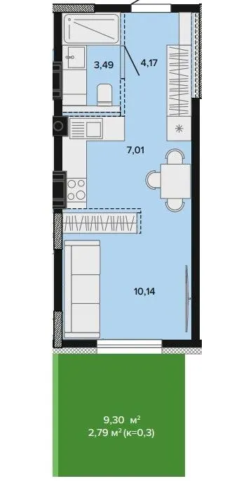ЖК SOFIpark — 27.6 м²