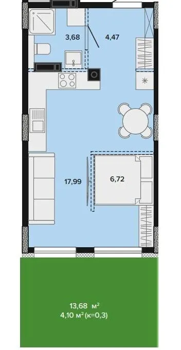 ЖК SOFIpark — 37 м²