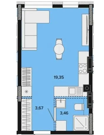 ЖК SOFIpark — 26.5 м²