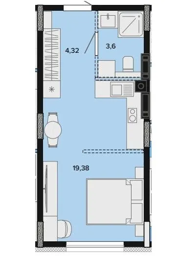 ЖК SOFIpark — 27.3 м²