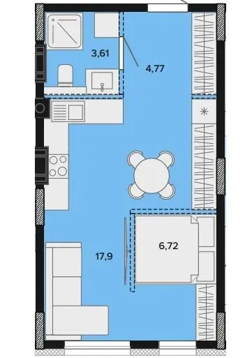 ЖК SOFIpark — 33 м²