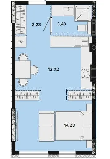 ЖК SOFIpark — 33 м²