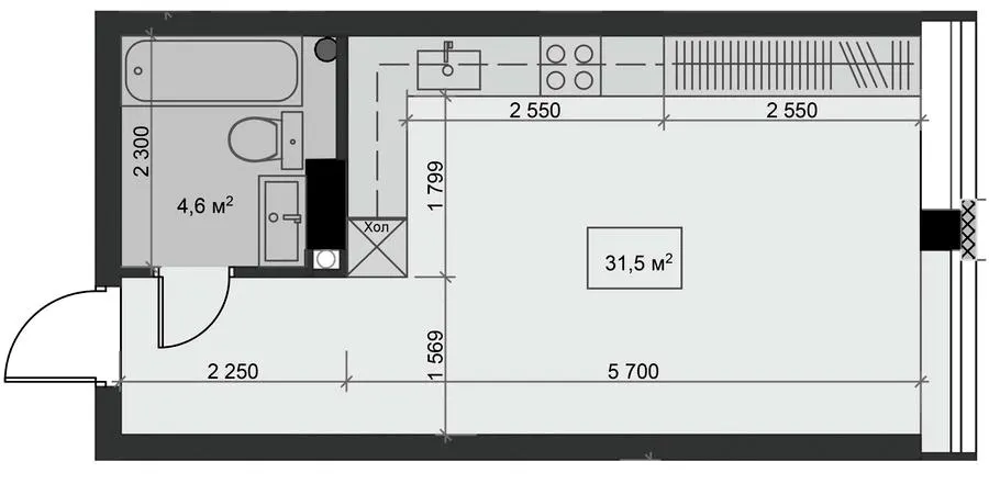 ЖК Благород — 31.5 м²