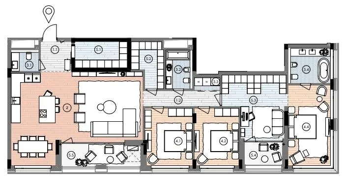 ЖК БИОРИТМ — 180.5 м²
