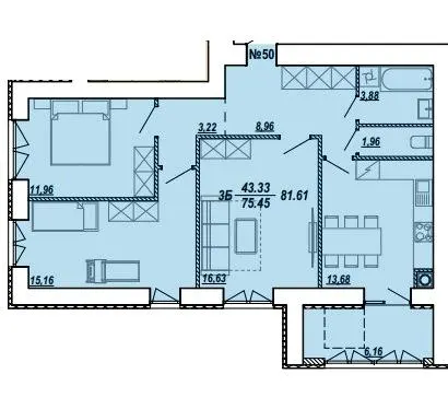 вул. Текстильна, 21 — 81.9 м²