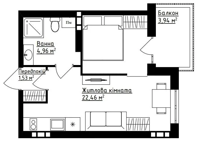 ЖК Family Comfort — 30.1 м²