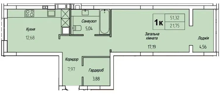 ЖК Панорама — 51.3 м²