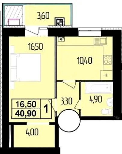 ЖК Budapest Dream — 40.9 м²