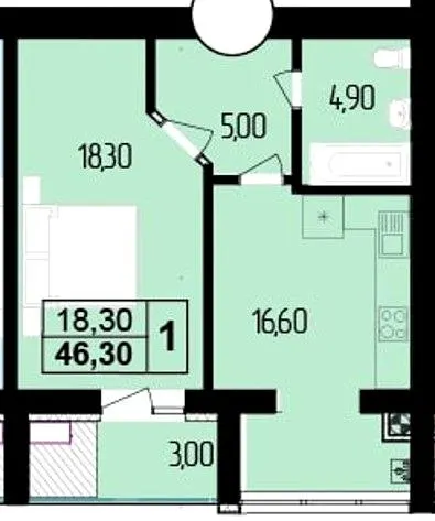 ЖК Budapest Dream — 46.3 м²