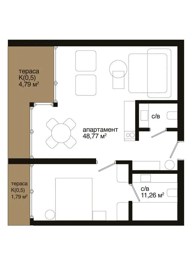 Апарт-готель Son Daven — 66.6 м²
