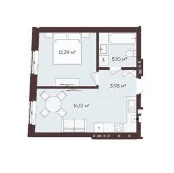 ЖК H12 Lviv — 37.5 м²