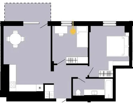 ЖК Шведський квартал — 63.4 м²
