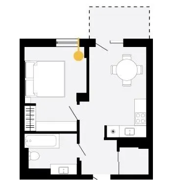 ЖК Шведський квартал — 39 м²