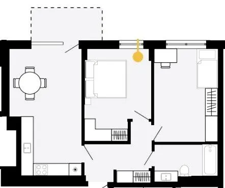 ЖК Шведський квартал — 61.4 м²
