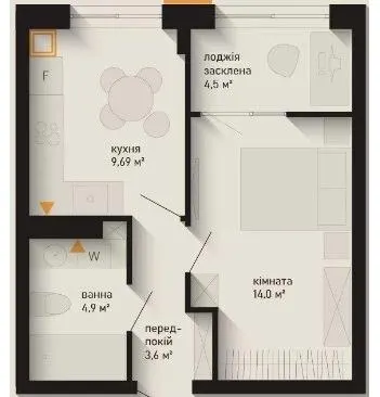 ЖК Noveli — 36.7 м²