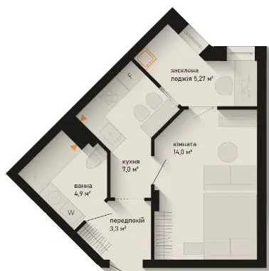 ЖК Noveli — 34.6 м²