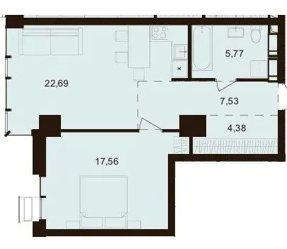 ЖК Новопечерські Липки — 59.2 м²