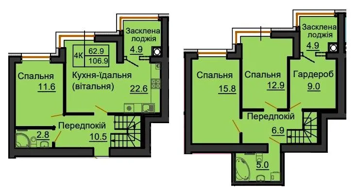 ЖК Sofia Royal — 106.9 м²