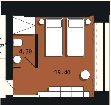 Апарт-готель THE FIELDS — 19.4 м²