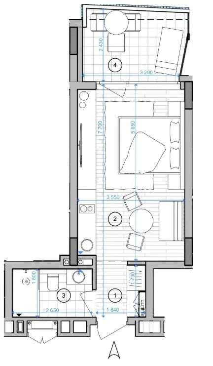 Апарт-комплекс ESCAPE City — 31.5 м²
