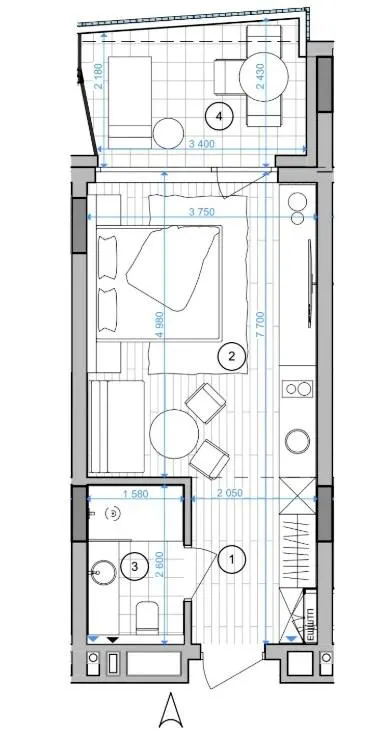 Апарт-комплекс ESCAPE City — 32.1 м²