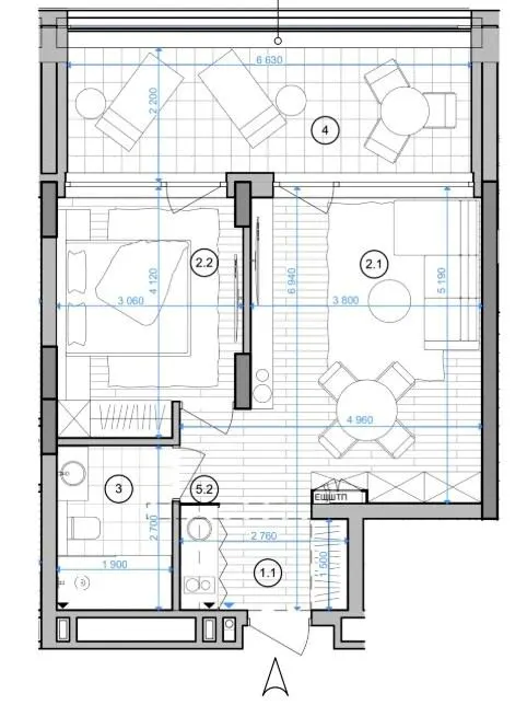 Апарт-комплекс ESCAPE City — 47 м²
