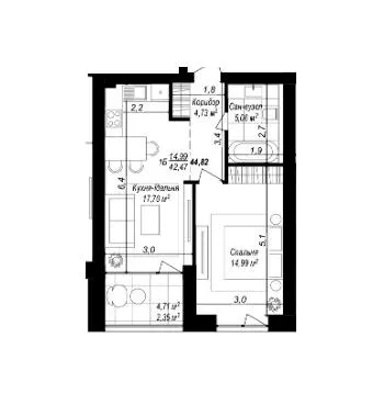 Масив SMART &amp; GREEN — 42.5 м²