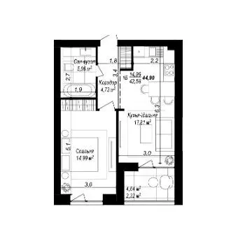 Масив SMART &amp; GREEN — 42.6 м²