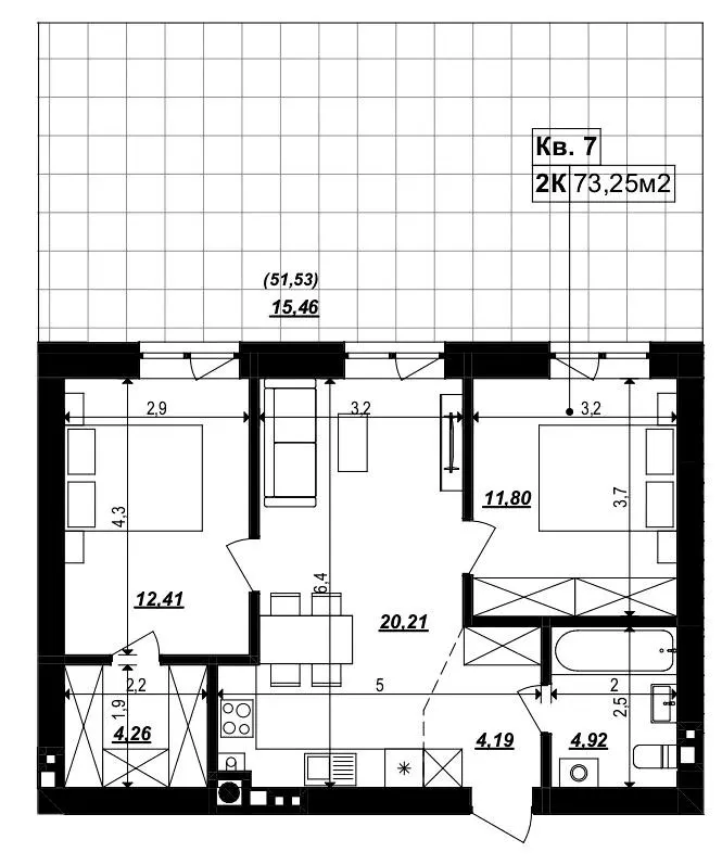 Масив SMART &amp; GREEN — 73.3 м²