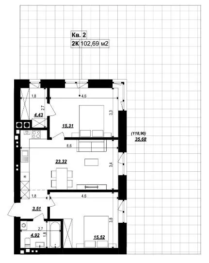 Масив SMART &amp; GREEN — 102.7 м²