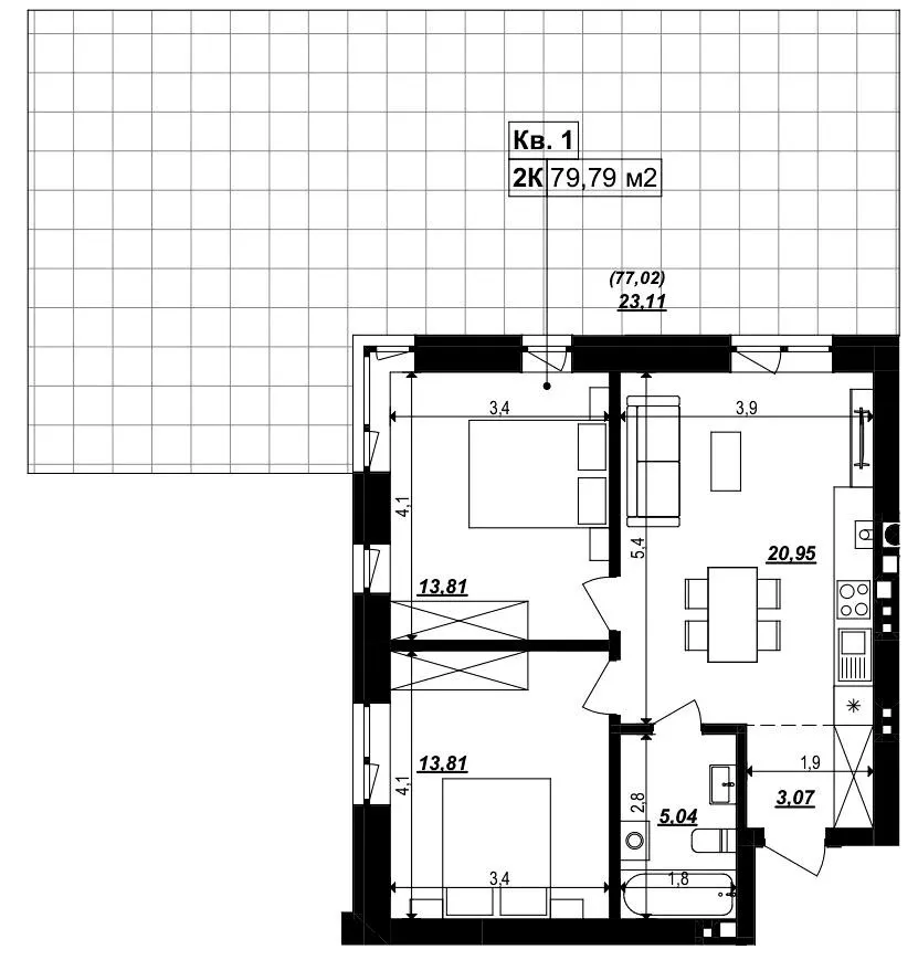 Масив SMART &amp; GREEN — 79.8 м²