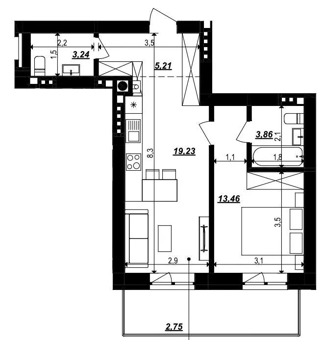 Масив SMART &amp; GREEN — 47.8 м²