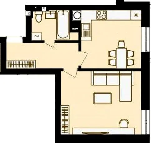 ЖК Золотий Рарог — 39 м²