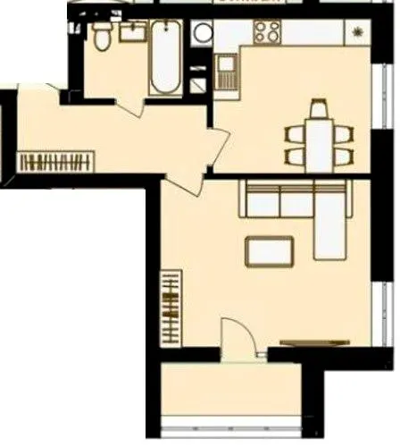 ЖК Золотий Рарог — 42 м²